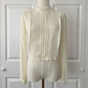 Lace Trim Blouse